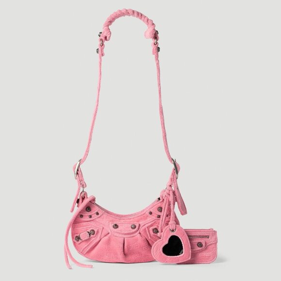 NWT Balenciaga Le Cagole XS Shoulder Bag BB Monogram Sponge Fabric - Picture 1 of 11